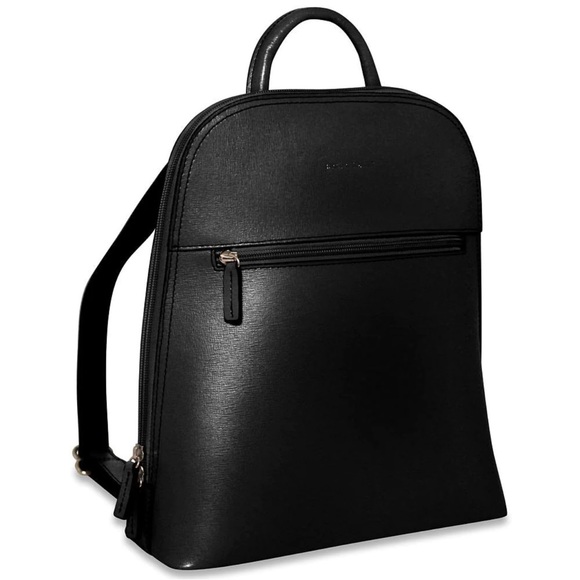 JACK GEORGES | Chelsea Collection Angela backpack crossgrain Saffiano leather - Picture 1 of 15